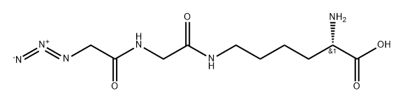 小分子N6-[(2-AZIDOACETYL)GLYCYL]-L-LYSINE HCL,2407768-11-8,结构式