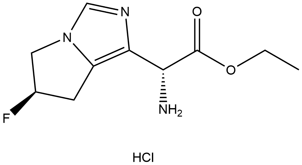 2407966-80-5 ethyl (R)-2-amino-2-((R)-6-fluoro-6,7-dihydro-5H-pyrrolo[1,2-c]imidazol-1-yl)acetate hydrochloride