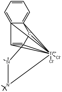 (Η(5)-(茚基)二甲基硅基(叔丁基)酰胺基)二氯化钛,240823-69-2,结构式
