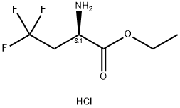 (R)-2-Amino-4,4,4-trifluoro-butyric acid ethyl ester hydrochloride 结构式