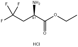 (R)-2-Amino-4,4,4-trifluoro-butyric acid ethyl ester hydrochloride Struktur