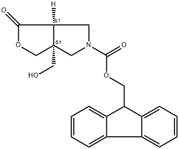 (9H-Fluoren-9-yl)methyl (3aS,6aR)-3a-(hydroxymethyl)-1-oxotetrahydro-1H-furo[3,4-c]pyrrole-5(3H)-carboxylate|(9H-芴-9-基)甲基(3AS,6AR)-3A-(羟甲基)-1-氧代四氢-1H-呋喃[3,4-C]吡咯-5(3H)-羧酸盐