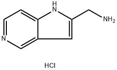 {1H-pyrrolo[3,2-c]pyridin-2-yl}methanamine dihydrochloride 化学構造式