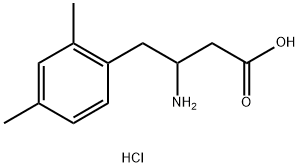 3-Amino-4-(2,4-dimethylphenyl)butanoic acid hydrochloride Structure