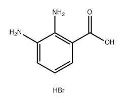 2,3-diaminobenzoic acid hydrobromide Structure