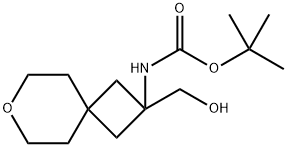 N-[2-(hydroxymethyl)-7-oxaspiro[3.5]nonan-2-yl]c
arbamat 结构式