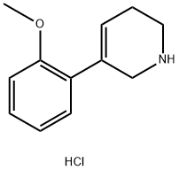 5-(2-methoxyphenyl)-1,2,3,6-tetrahydropyridine hydrochloride Struktur