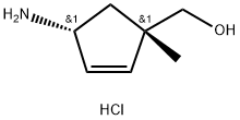 ((1S,4R)-4-Amino-1-methylcyclopent-2-en-1-yl)methanol hydrochloride Struktur