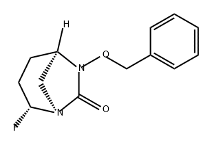 1,6-Diazabicyclo[3.2.1]octan-7-one, 2-fluoro-6- (phenylmethoxy)-, (1S,2R,5R)-,2410688-73-0,结构式