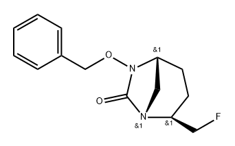 (2S,5R)-6-(benzyloxy)-2-(fluoromethyl)-1,6-diazabicyclo[3.2.1]octan-7-one Structure