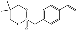 2-[(4-ethenylphenyl)methyl]-5,5-dimethyl-1,3,2-Dioxaphosphorinane 2-oxide Structure