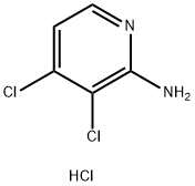 3,4-二氯吡啶-2-胺盐酸盐 结构式