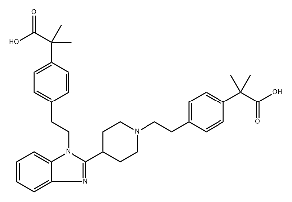 Bilastine Impurity 20 Structure