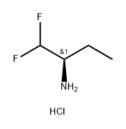 2-Butanamine, 1,1-difluoro-, hydrochloride (1:1), (2R)- Struktur