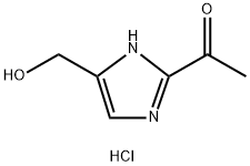 Ethanone, 1-[5-(hydroxymethyl)-1H-imidazol-2-yl]-, hydrochloride (1:1) Struktur