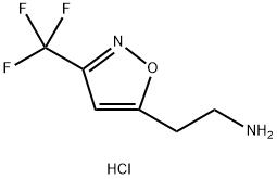 2-(3-(三氟甲基)异噁唑-5-基)乙-1-胺盐酸盐, 2411293-80-4, 结构式