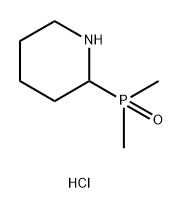 Dimethyl(piperidin-2-yl)phosphine oxide hydrochloride 化学構造式