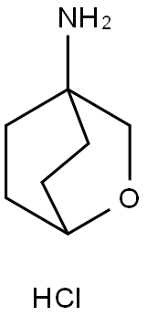 2-Oxabicyclo[2.2.2]octan-4-amine, hydrochloride (1:1) Structure
