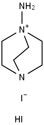 1-Amino-1,4-diazabicyclo[2.2.2]octan-1-ium iodide hydroiodide Struktur