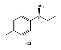 (S)-1-(4-Iodophenyl)propan-1-amine hydrochloride 化学構造式