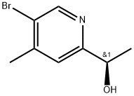 2-Pyridinemethanol, 5-bromo-α,4-dimethyl-, (αR)- Structure