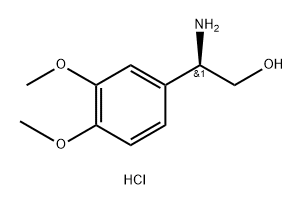 (2R)-2-AMINO-2-(3,4-DIMETHOXYPHENYL)ETHAN-1-OL HCl Structure