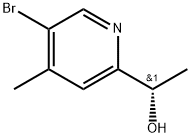 2-Pyridinemethanol, 5-bromo-α,4-dimethyl-, (αS)- 化学構造式
