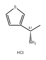 (1S)-1-(噻吩-3-基)乙-1-胺盐酸盐,2411591-89-2,结构式