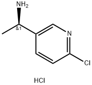 (R)-1-(6-chloropyridin-3-yl)ethan-1-amine?dihydrochloride 化学構造式