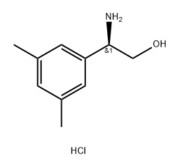 (R)-2-Amino-2-(3,5-dimethylphenyl)ethan-1-ol hydrochloride Struktur