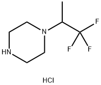 Piperazine, 1-(2,2,2-trifluoro-1-methylethyl)-, hydrochloride (1:2) Struktur