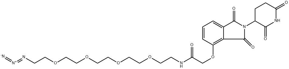 Thalidomide-O-amido-PEG4-azide, 2411681-89-3, 结构式