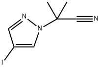 1H-Pyrazole-1-acetonitrile, 4-iodo-α,α-dimethyl-|2-(4-碘-1H-吡唑-1-基)-2-甲基丙腈