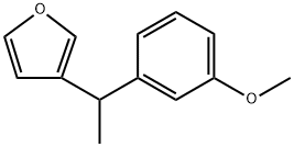 3-(1-(3-methoxyphenyl)ethyl)furan Structure