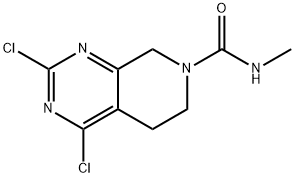 2,4-Dichloro-5,8-dihydro-N-methylpyrido[3,4-d]pyrimidine-7(6H)-carboxamide Structure