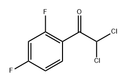 2,2-dichloro-1-(2,4-difluorophenyl)ethanone Struktur