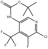 (6-氯-5-氟-4-(三氟甲基)吡啶-3-基)氨基甲酸叔丁酯,2412515-91-2,结构式