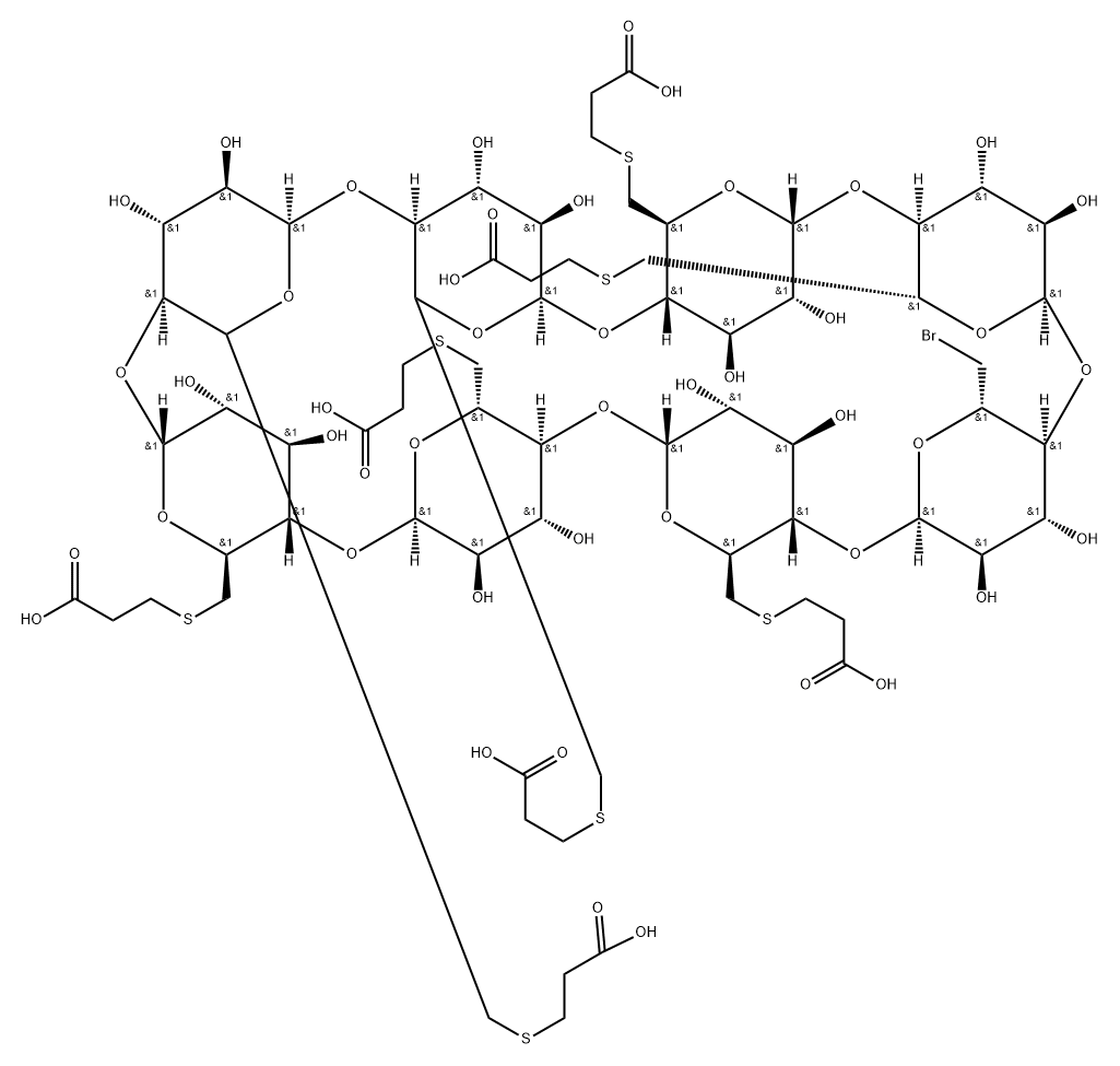 舒更葡糖钠杂质09,2412952-86-2,结构式