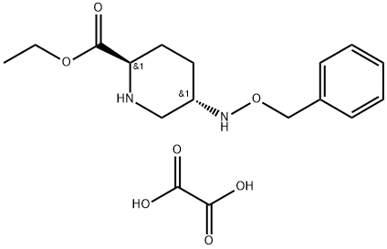 2-Piperidinecarboxylic acid, 5-[(phenylmethoxy)amino]-, ethyl ester, ethanedioate (1:1), (2R,5S)-|(2R,5S)-苯氧胺基哌啶-2-甲酸乙酯草酸盐