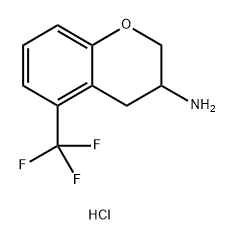 2H-1-Benzopyran-3-amine, 3,4-dihydro-5-(trifluoromethyl)-, hydrochloride (1:1)|