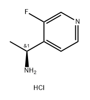 4-Pyridinemethanamine, 3-fluoro-α-methyl-, hydrochloride (1:1), (αS)- Struktur