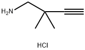 3-Butyn-1-amine, 2,2-dimethyl-, hydrochloride (1:1) Struktur