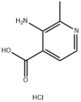 4-Pyridinecarboxylic acid, 3-amino-2-methyl-, hydrochloride (1:1) Struktur