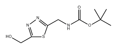 tert-butyl N-{[5-(hydroxymethyl)-1,3,4-thiadiazol-2-yl]methyl }carbamate Structure