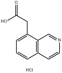 8-Isoquinolineacetic acid, hydrochloride (1:1) Structure