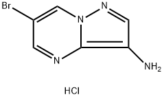 Pyrazolo[1,5-a]pyrimidin-3-amine, 6-bromo-, hydrochloride (1:1) Structure