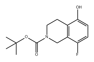 8-氟-5-羟基-3,4-二氢异喹啉-2(1H)-羧酸叔丁酯,2413899-93-9,结构式