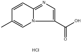 6-甲基咪唑并[1,2-A]吡啶-3-甲酸盐酸盐, 2413900-01-1, 结构式