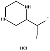 Piperazine, 2-(difluoromethyl)-, hydrochloride (1:1),2413995-89-6,结构式