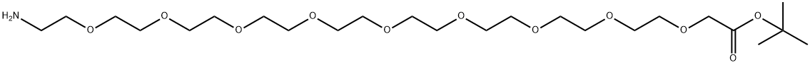 氨基-九聚乙二醇-叔丁酯, 2414393-40-9, 结构式